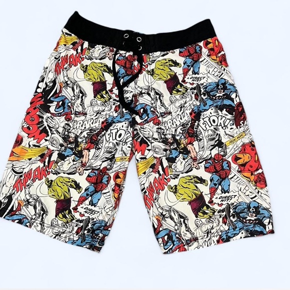 Marvel Other - Marvel Comics Avengers Lined Swim Trunks - Men Small